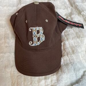 BARONA San Diego Casino FlexFit Brown Har B Embroidered Curved Bill New With Tag